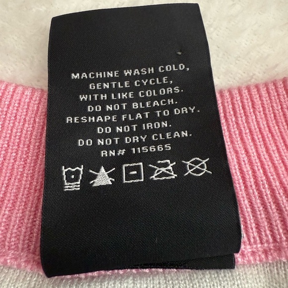 Hello Kitty Black and Pink Open Front Cardigan Sweater - Picture 10 of 10